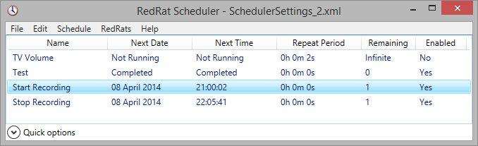 scheduler-settings